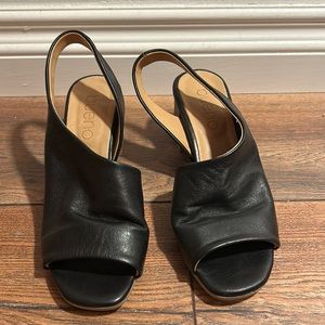 Black Leather Sandal